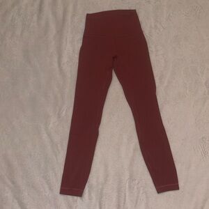 Lulemon Align Leggings Burnt Orange/Red Color